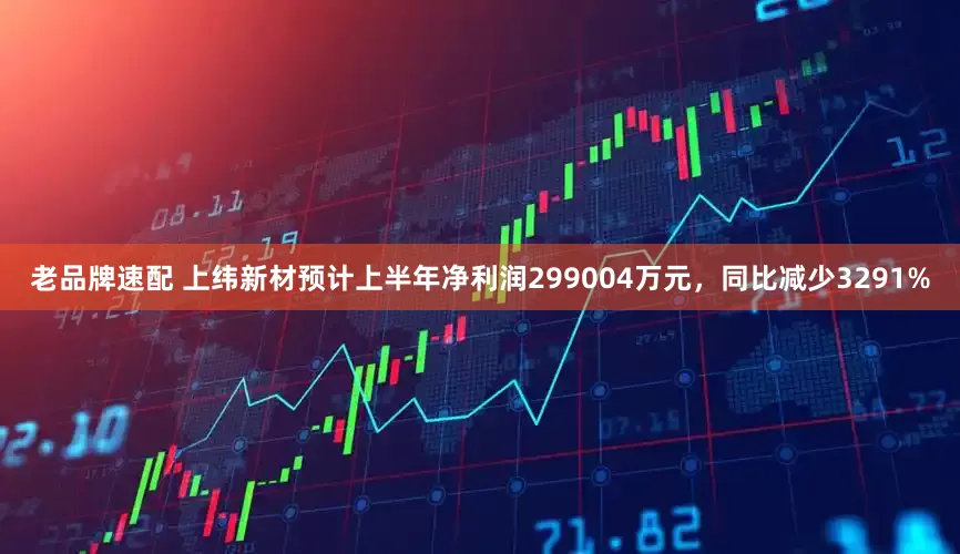 老品牌速配 上纬新材预计上半年净利润299004万元，同比减少3291%